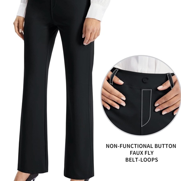 NWT AFITNE Women's Yoga Dress Pants 29” Medium - Picture 4 of 9